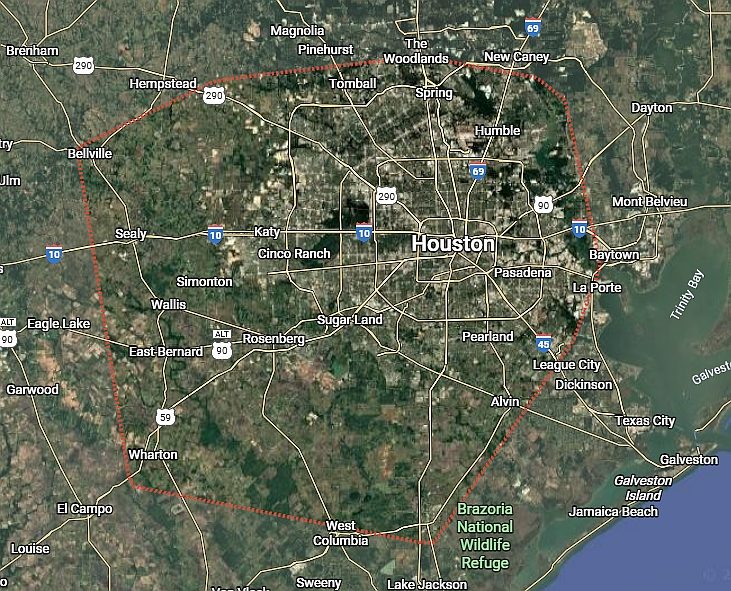 Service Area Map - Orinoco Homes